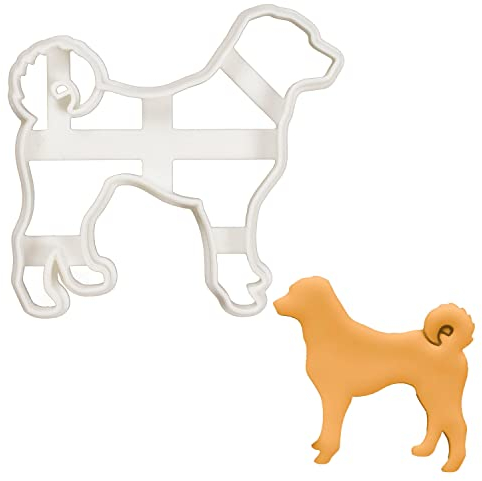 Bakerlogy Ausstechform, 1 Teil: Appenzeller Sennenhunde Silhouette, 8.8 cm x 8.3 cm