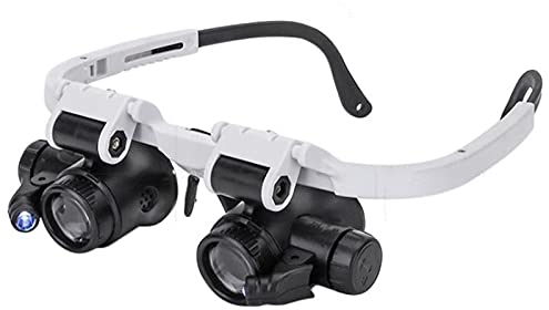 Iywish Multi-Purpose Magnifying Glass 8X 15X 23X LED Headband Jewelry Loupe Watch Repair Magnifier