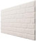 Decopano 4 Pack EPS Polystyrene Panels - 3D Brick Effect Wall Panel, 120x50cm Wall Cladding White - Decorative Brick Slips Panels for Kitchen, Livingroom & Children's Bedroom - 2,4sqm/Box