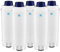 Filterportal 5er pack wasserfilter kompatibel mit delonghi dls c002 filterkartuschen für kaffeemaschinen, dlsc002, ser 3017, magnifica, caffe, cappuccino, ecam, esam, etam, bco, ec