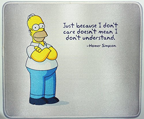The Simpsons Mauspad für Gaming Büro 30,5 x 25,4 cm Büro Gaming Anime Fat Man Mousepad