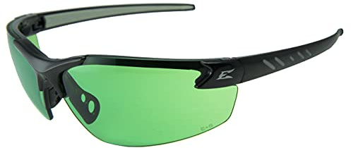 EDGE Eyewear Zorge Z87+ Safety Glasses – Horticulture Green Lens for Grow Rooms & High-Intensity Lighting, Flexible Nylon Frame, Anti-Slip TPR Nosepiece, Scratch-Resistant Lenses, UV Protection