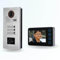 BT Security Portier interphone vidéo Modern 2 Fils - 3 Appartements - 3 écrans Noirs - avec Lecteur de Badge