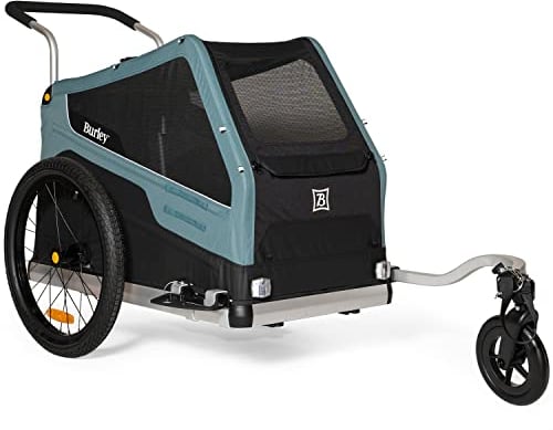 Burley Bark Ranger Fahrradanhänger Schwarz/Blau Einheitsgroße