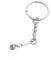 FizzyButton Gifts Microphone Charm Keyring Key Ring with Silver Tone Keychain