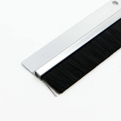 Trintion Aluminium Draught Excluder Strip - 100cm Door Bottom Sweep Dust Seal for Draft Blocker