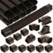 Kalkehay Kit di copertura marrone per mini condizionatori d'aria split senza canalizzazione, copertura decorativa in PVC per sistemi centrali AC e pompe di calore, 7,6 cm di larghezza x 40 cm di