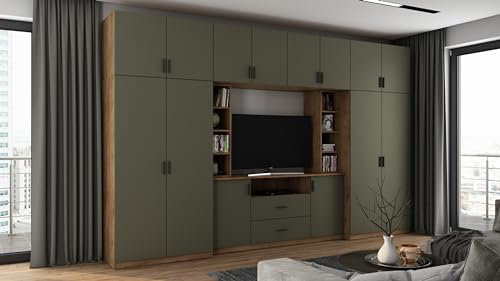 e-Meblast Wohnwand Dako 240x54cm Modern Schrankwand TV-Schrank Wohnzimmer