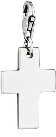 NKlaus Charm-Anhänger Kreuz 925 Silber antik 19x14mm Silberanhänger Amulett Talisman 15157