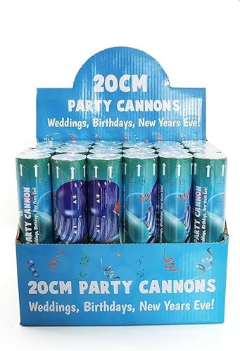 Partykanone Konfetti-Shooter - 24-20 cm - Konfetti-Popper für Silvester und Hochzeitsveranstaltungen