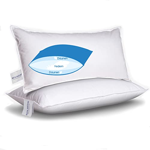 BEFA NATUR 3-Kammer Kopfkissen 40x80 cm aus Federn und Daunen, Öko-Tex 100 Klasse 1 Zertifiziert, Downpass - Programm und Preise für Hotellerie und Geschäftskunden