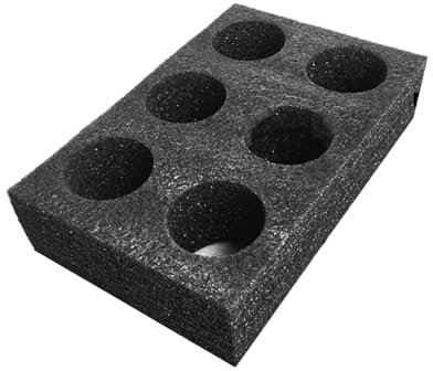 JISADER Bandeja de café, portavasos, Bandeja para Bebidas, Herramienta de Embalaje, Portador de Bebidas, Esponja, portavasos para Llevar con múltiples, Seis Hoyos