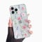 DEFBSC Case for iPhone 13 Pro Max, Cute Clear Flower Design Phone Case for Girls Women Slim Fit Shockproof Soft TPU Bumper Protective Case for iPhone 13 Pro Max - Pink