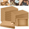 12 Stück Kraftpapier Schubladenbox, 205 * 140 * 36mm Festival Geschenkverpackung, Klein Geschenkschachtel, Geschenkbox, Versandkartons, Pappschachteln, Großbriefkartons Geeignet für Gastgeschenke