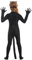 Suffolly Schwarze Katze Kostüm für Kinder Katze Cosplay Set,Tierkostüm für Kinder, Klassisches Komplettkostüm mit Zubehör für Karneval Halloween Party,L