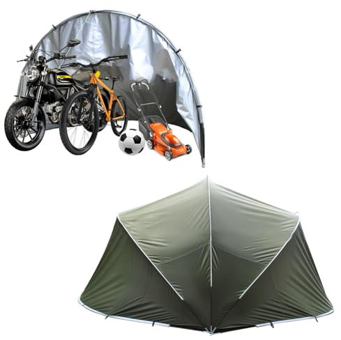 YSMSMZJK Garage Moto Semisferico Box Biciclette da Esterno per Mobili da Giardino,Biciclette,Moto Box Moto Garage Auto per Esterno