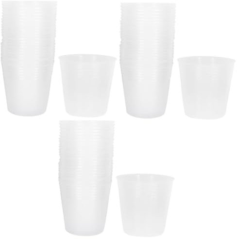 KONTONTY 108 Pièces Gobelet pépinière Transparent semis Succulents Pots clairs Bassin de Plantation Pot semis Plastique Pot Plastique semis Bol de Jardinage Pot de Plantation en