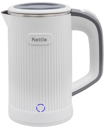 Bollitore elettrico elettrico per bollitore elettrico, 600 W, piccolo bollitore elettrico, con luce indicatrice, base e coperchio elettrico, Kettle in acciaio inox, per casa, ufficio, hotel 800 ml