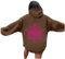 Damen Kapuzenpullover Sweatjacke Sweatshirt langärmlig, mit Taschen Oversized Sweatshirt Damen (Coffee, XL)