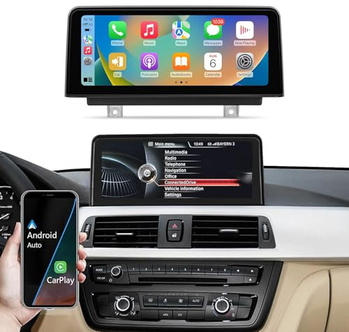CARabc 10.25-inch Car Radio with Wireless CarPlay for BMW 3/4 Series (2012-2015), NBT System F30/F31/F32/F33/F34/F36, Car Multimedia Receiver, Supports CarPlay/Android Auto/MirrorLink.