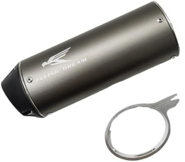 Dreammotion Silenziatore di scarico antirumore per motocross da 38 mm e 1,5 pollici per moto da cross cinesi, pit bike, ATV, motociclette 125 cc, 140 cc, 150 cc, 160 cc e 190 cc