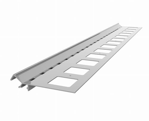 Renoplast® V LED trappnosprofil i aluminium för plastgolv, 200 cm grå, trappnosprofil trappnosvinkel vinkelprofil trappnosprofil i aluminium kakelprofil kombinationsvinkel