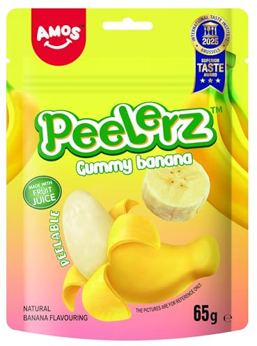Amos Peelerz Banana Gummy, 65g