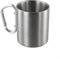 WIIYENA Tasse de camping avec mousqueton en acier inoxydable 300 ml avec isolation pour boissons chaudes