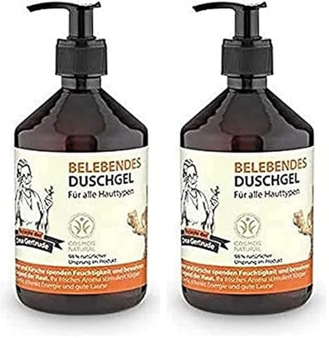 Gel ducha energizante todo tipo de pieles Oma Gertrude, 500 ml (Paquete de 2)