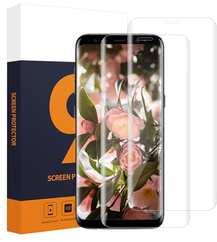 Carantee Verre Trempé pour Samsung Galaxy S9 Plus, 2 pièces 3D Couverture Complète protection écran, à l'épreuve des bulles, Haute définition, 0.33mm Ultra HD Claire Samsung S9 Plus protection