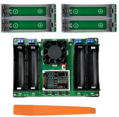 Muuookka MAh Lithium Digital for Battery Detection Module 4CH for Battery Capacity Tester LCD Display for 18650/21700