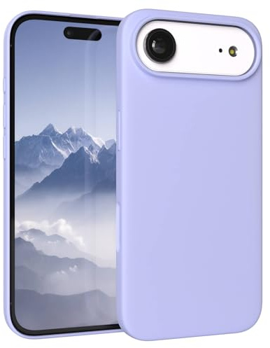 EAZY CASE Premium Silikon Hülle für iPhone Air - Handyhülle, Stoßfest, Schutzhülle mit Kameraschutz, Kratzfester weicher Mikrofaser-Innenfutter, Slim Silikon Cover Case Bumper - Lavendel Lila