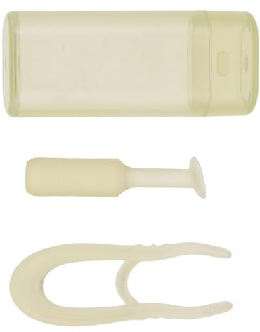 RUNROTOO Kontaktlinsenentferner aus Silikon mit Saugnapf und Pinzette Benutzerfreundliches Hygienisches Werkzeug zum Einsetzen und Entfernen von Kontaktlinsen im Alltag und Beim Make Up