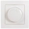 McPower Dimmer für ohmsche Lasten | Flair | Drehknopf Lichtdimmer 250V~/300W, mit Memory-Funktion, Unterputz, weiß