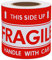 Hylabelest Handle with Care This Side Up Fragile Aufkleber 76 * 127mm Mädchen Typ