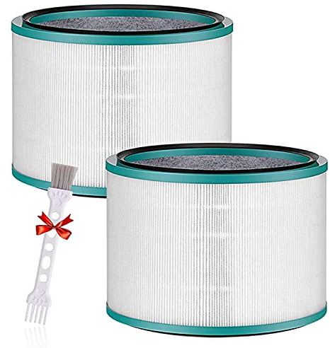 Air Purifier Filter Replacements for Dyson HP01, HP02, DP01 Desk Purifiers, HEPA Filter Compatible with Dyson Desk Purifier, Air Purifier Filter Replacement, Compare to Part # 968125-03, 2 Pack