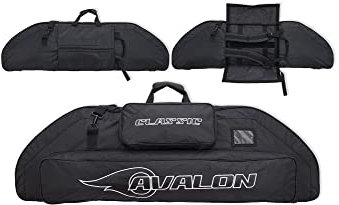Avalon Classic 106 cm – Transporttasche für Riemenbogen, mit Gurten und Taschen für Pfeile und Zubehör, mehrere Farben, Schwarz, 106 x 38 x 10.5cm. (Longueur/Hauteur/épaisseur)