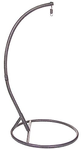 Dawsons Living Hanging Egg Chair Stand - Single Collapsible Hanging Hammock Chair Stand - Indoor and Outdoor Use - Portable (Grey)