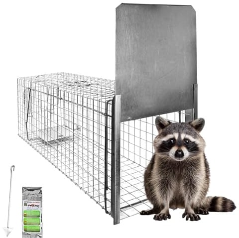 Petigi Lebendfalle Marder Lebend Garten Waschbären Kaninchen Abwehr Umsiedeln Falle Fuchs Haus Otter Zubehör Vertreiben Dachboden 120 x 34 x 34 Stable