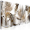 decomonkey Bilder Abstrakt 135x45 cm 1 Teilig Leinwandbilder Bild auf Leinwand Vlies Wandbild Kunstdruck Wanddeko Wand Wohnzimmer Wanddekoration Deko Pusteblume Ornament