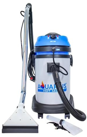 Equip2clean Aquarius Hot 1400 Professional Hot Water Carpet Cleaner & Upholstery Cleaner | 1400W Motor, 800W Boiler, Max Temp 70°C | 37L Waste Tank | Powerful Stain Removal Wet and Dry Vacuum Cleaner