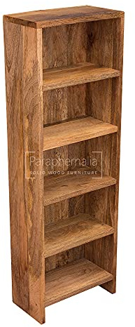 Paraphernalia Ambala cube mango wood cd storage rack/mini book shelf
