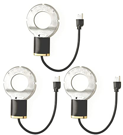 Farm Innovators 150W Premium Electric Submersible DeIcer Heater w/Internal Thermostat for Bird Baths & Concrete Fountains, Cast Aluminum (3 Pack)