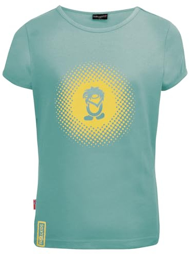 Trollkids Girls Logo T 116, Glacier Green/Lemonade