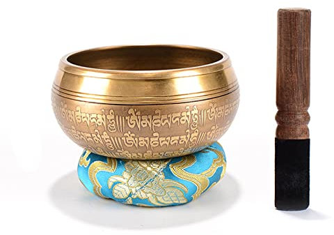 ZHYX Ensemble de Bols chantants tibétains faciles à Jouer pour Les débutants – Authentique Fabrication Artisanale pour la méditation Son holistique Chakras,B