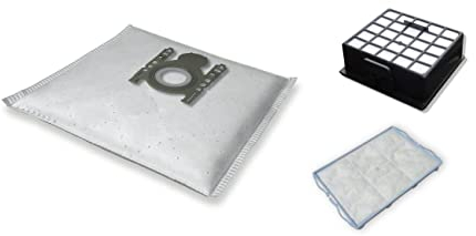 10 Staubsaugerbeutel Kallefornia K28 + HEPA-Filter + Motorschutzfilter für Siemens VS06 synchropower VS06A111/03