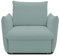 DOMO. collection Sessel Cloud Box, Armsessel mit Schlaffunktion und Boxspringfederung, Schlafsessel, Boxspringsessel, Polstersessel, 120 x 97 x 100 cm (BxTxH), mint