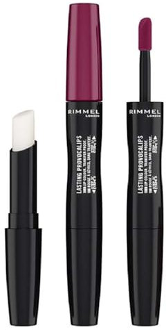 Rimmel, Lasting Provocalips, Labial fijo, 440 Maroon swoon, Paso 1: 2,3mL, Paso2: 1,6g