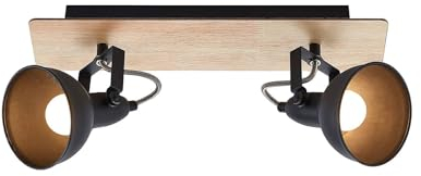 Lindby Strahler Aylis (Vintage, Industriell) aus Metall (2 flammig E14) - Deckenlampe Deckenleuchte Lampe Spot Wohnzimmerleuchte