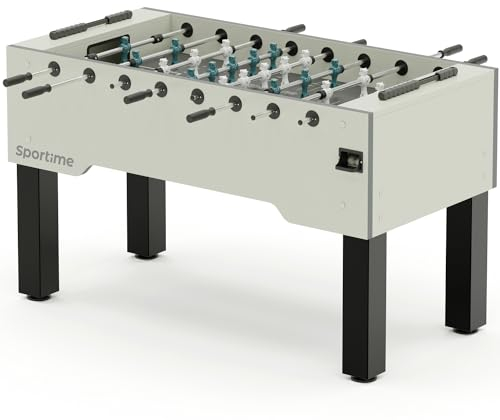 Sportime Tischkicker Match | Guardian vs Dragon | Figuren mit Gewichtsausgleich | Wartungsfreie Guardian Gleitlager | Robustes 20 mm Spielfeld | Belastbar bis 35 kg | Indoor | 90 kg Gewicht